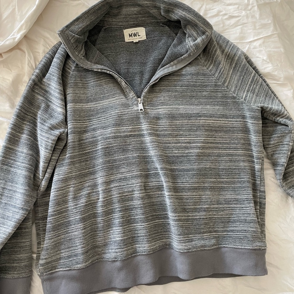 Madewell velour pullover
